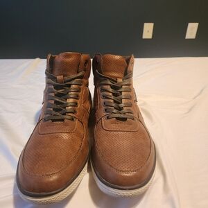 Kenneth Cole brown high top sneakers size 10